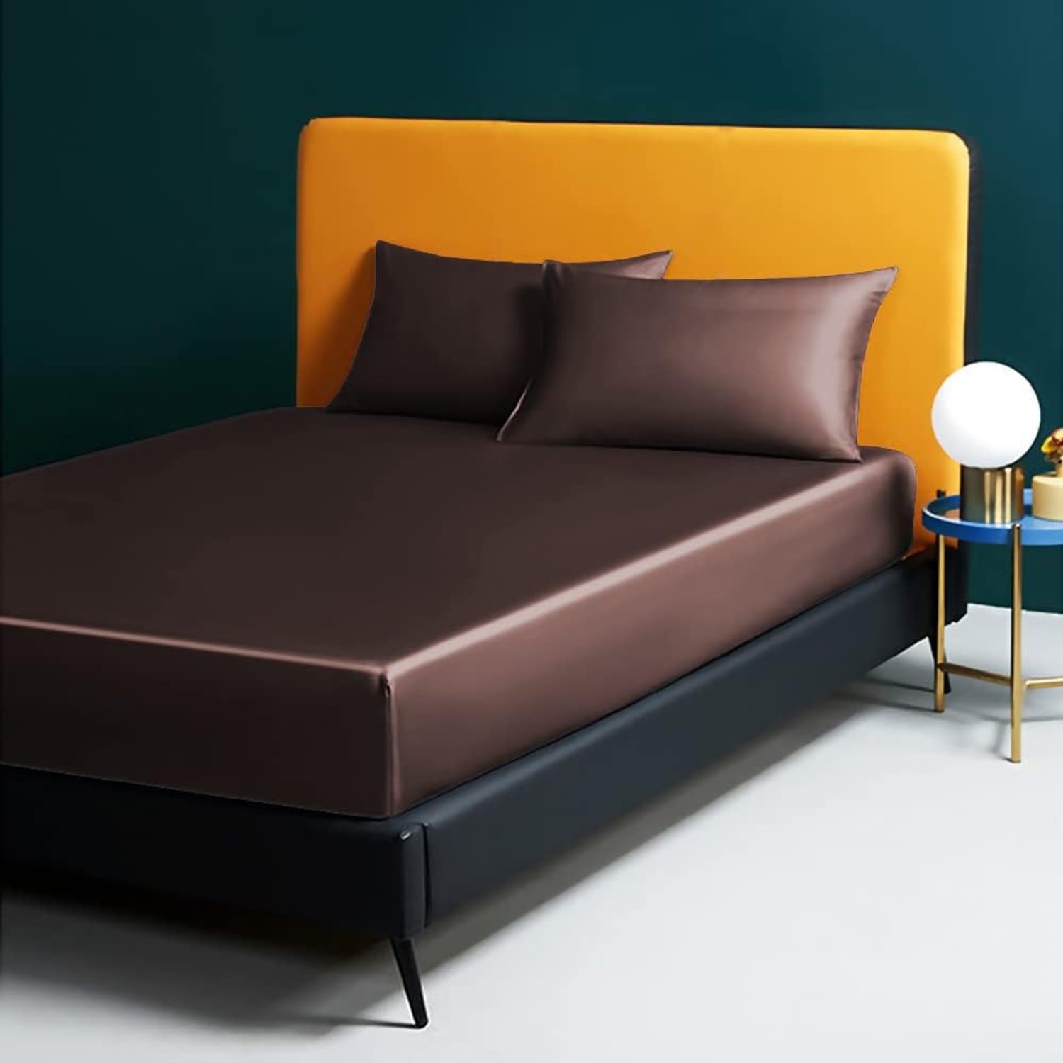 Coffee 16 Momme Mulberry Silk Pillowcase 50 x 75 cm: image 3