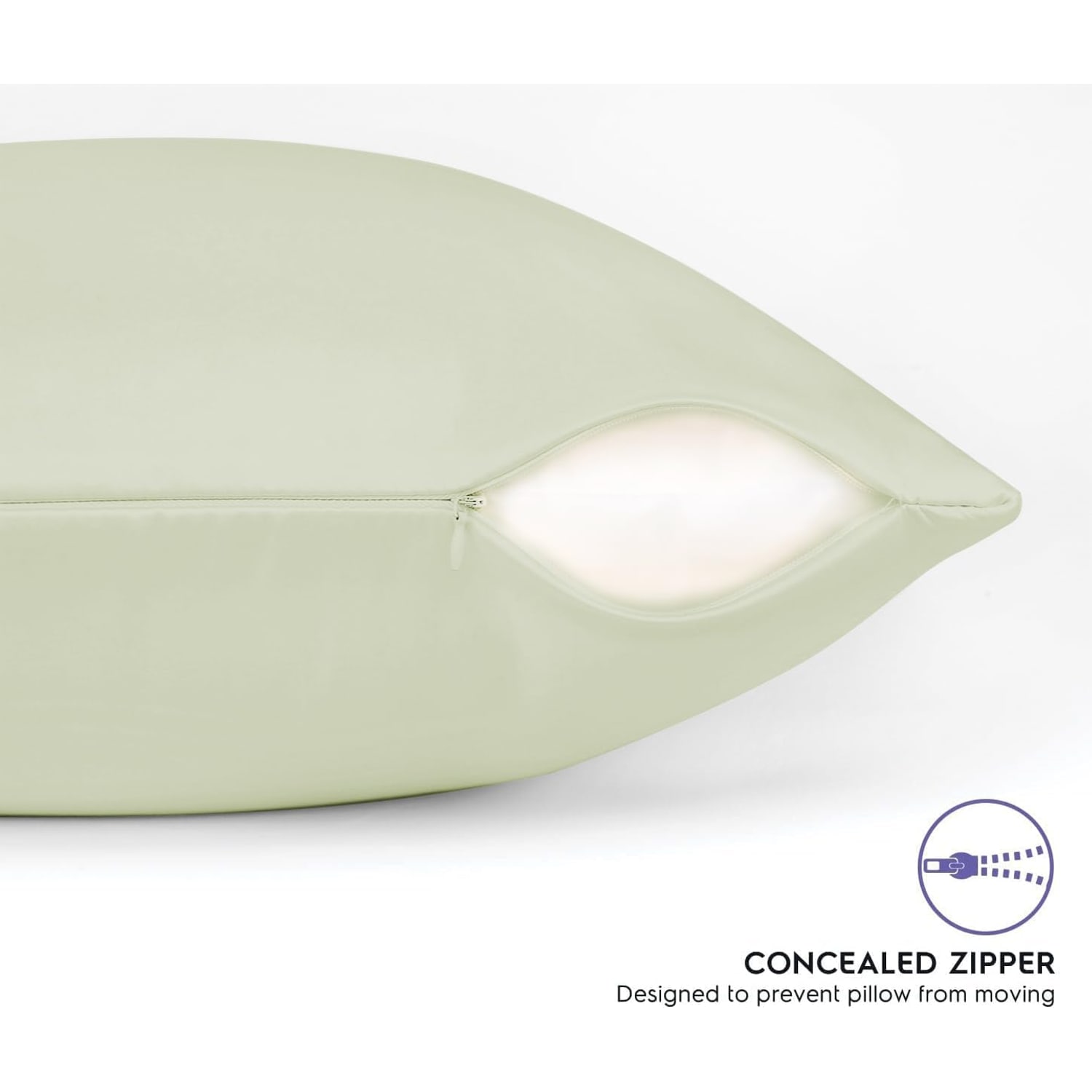 Sage Green 19 Momme Mulberry Silk Pillowcases, Pack of 2: image 2